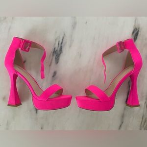 Hot pink heels